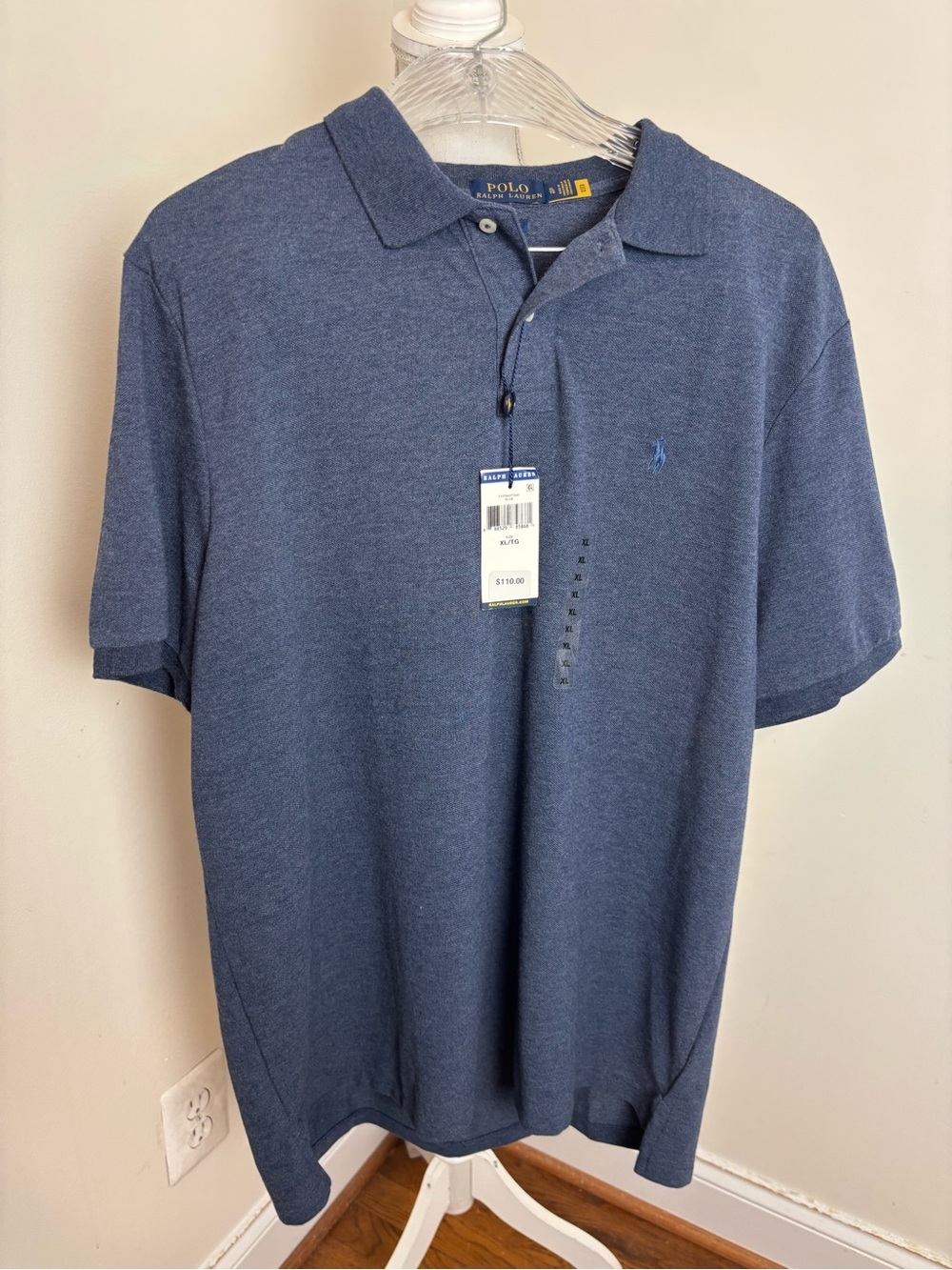 Polo Ralph Lauren Polo Shirt Navy Blue Size XL